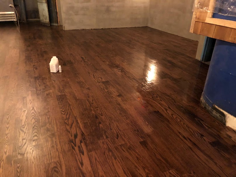 wood floors installed in Brooklyn brownstone