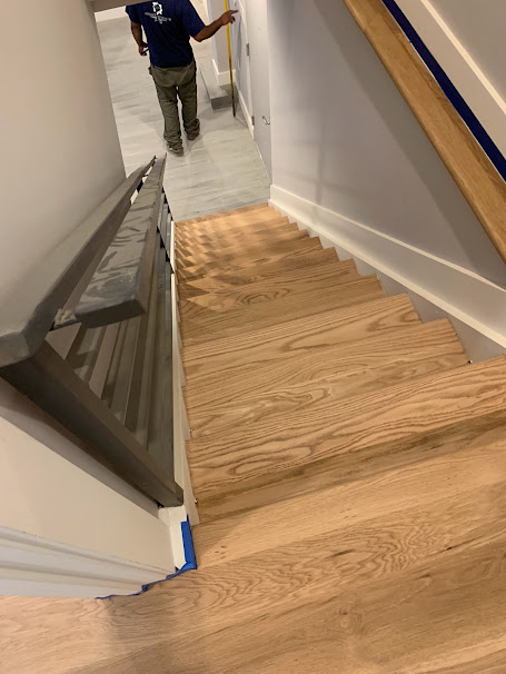 wood floors and stairs refinished