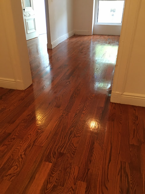 wood floor sanded and refinished