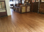 Wood floor sanded & finished
