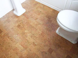 cork bathroom flooring