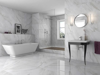 marble bathroom flooring